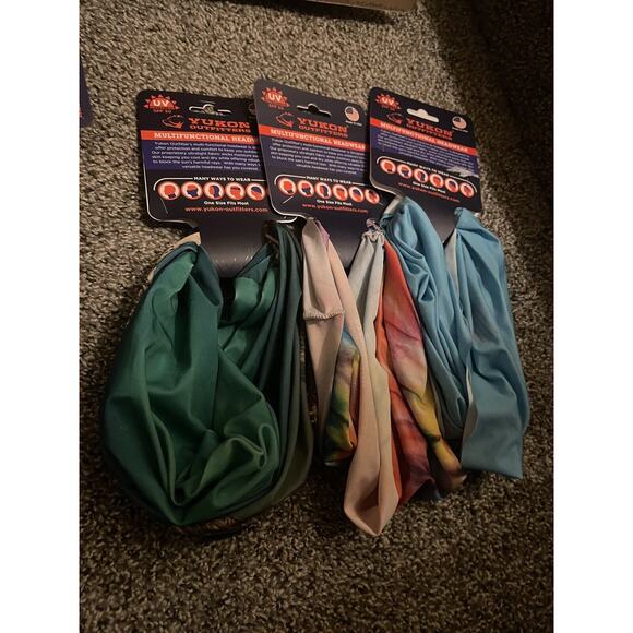 YUKON OUTFITTERS Sun Protection SPF 50 Lot 3 Sky Blue Hiking Tie Dye - Picture 1 of 6